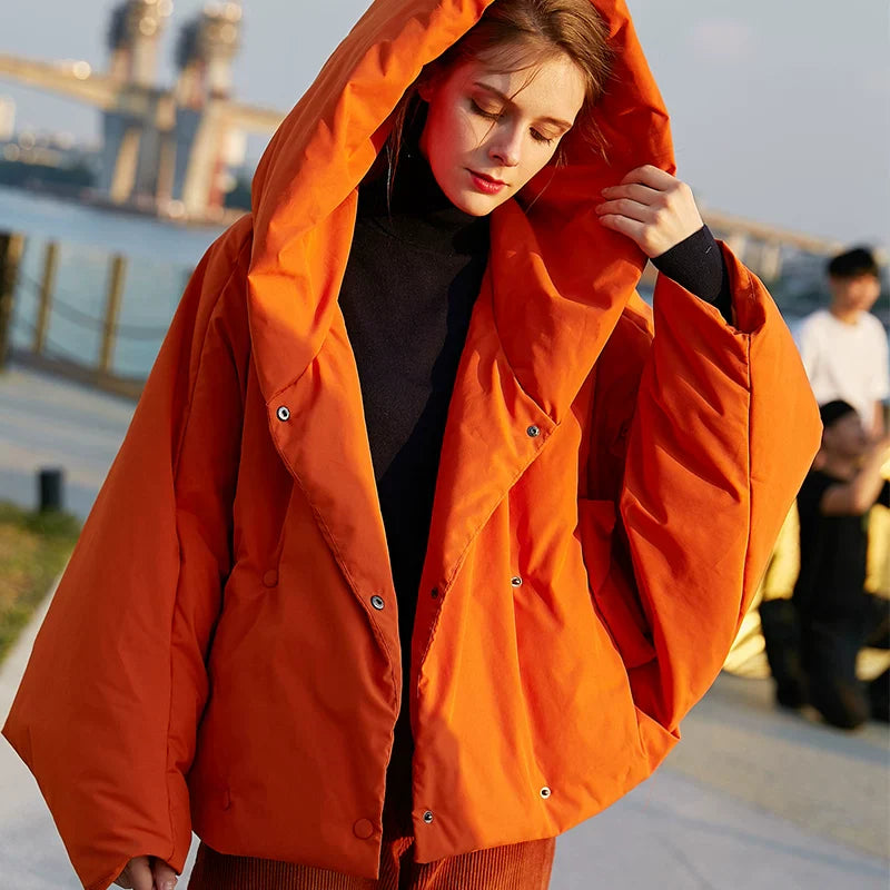 Xmzty | Bat-Sleeve High-End Down Jacket for Women