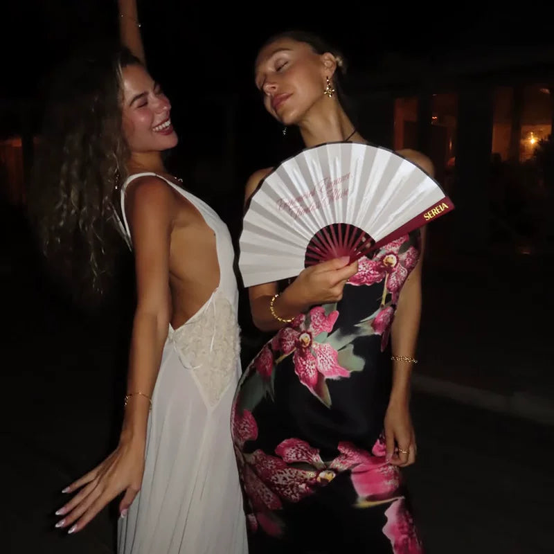 Xmzty | European-American V-Neck Lace Spliced Suspender Dress with Back Slit for Women