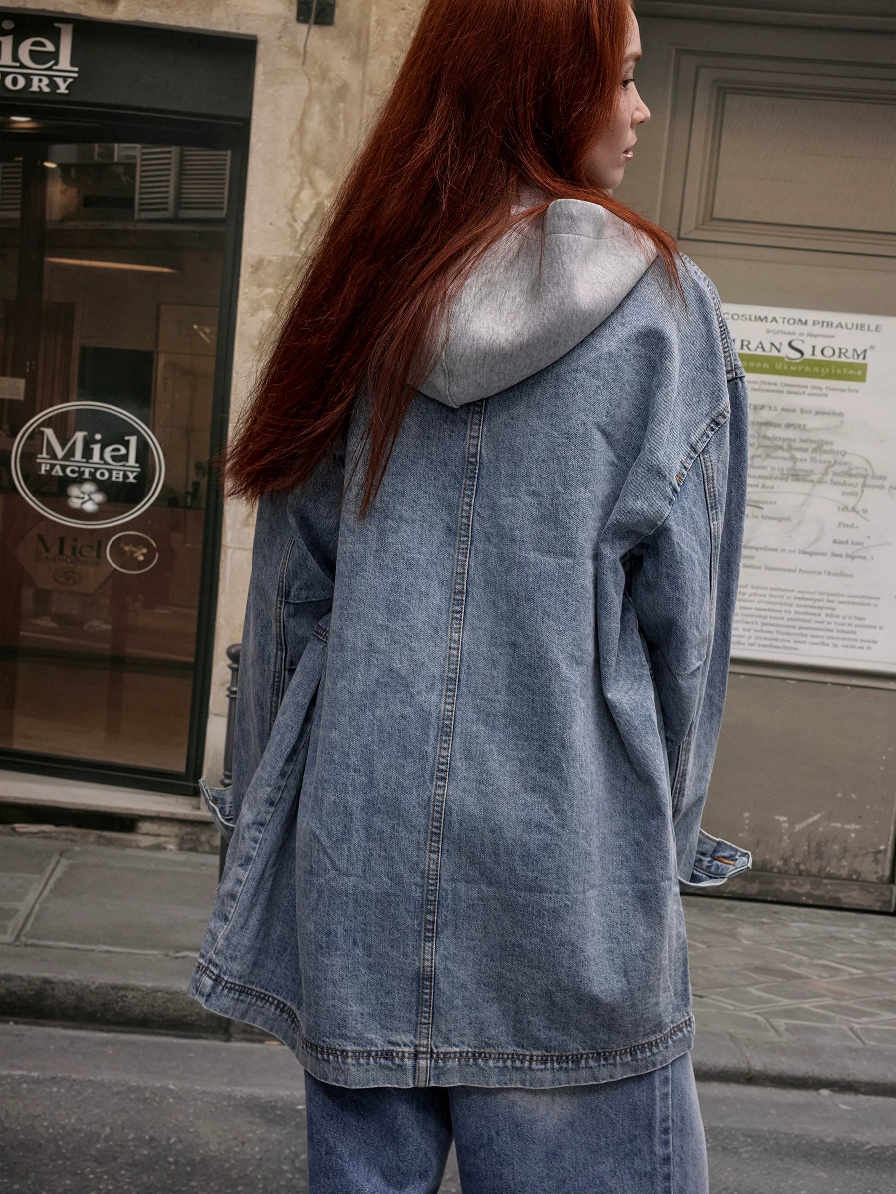 Xmzty | American Street Style Washed Distressed Denim Jacket