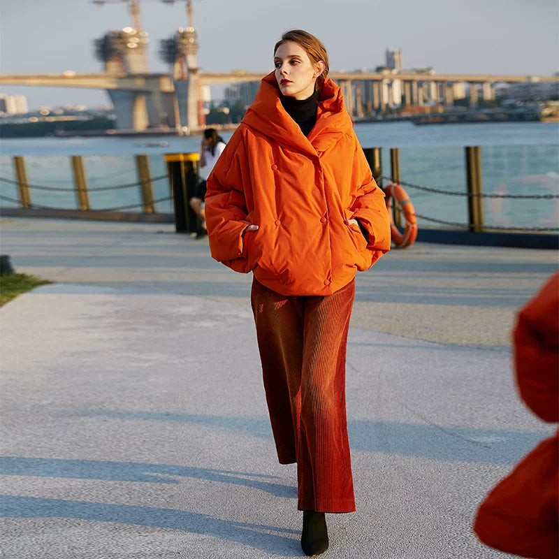 Xmzty | Bat-Sleeve High-End Down Jacket for Women