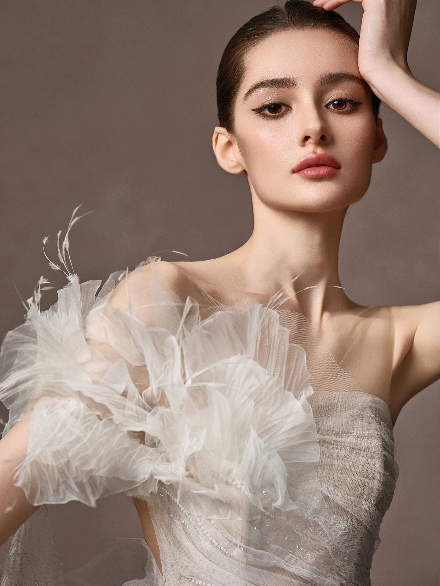 Xmzty | French Classic Light Mermaid Wedding Dress with Veil