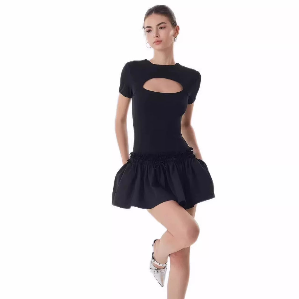 Xmzty | Reversible Summer Mini Dress with Waist-Defining Fit for Women