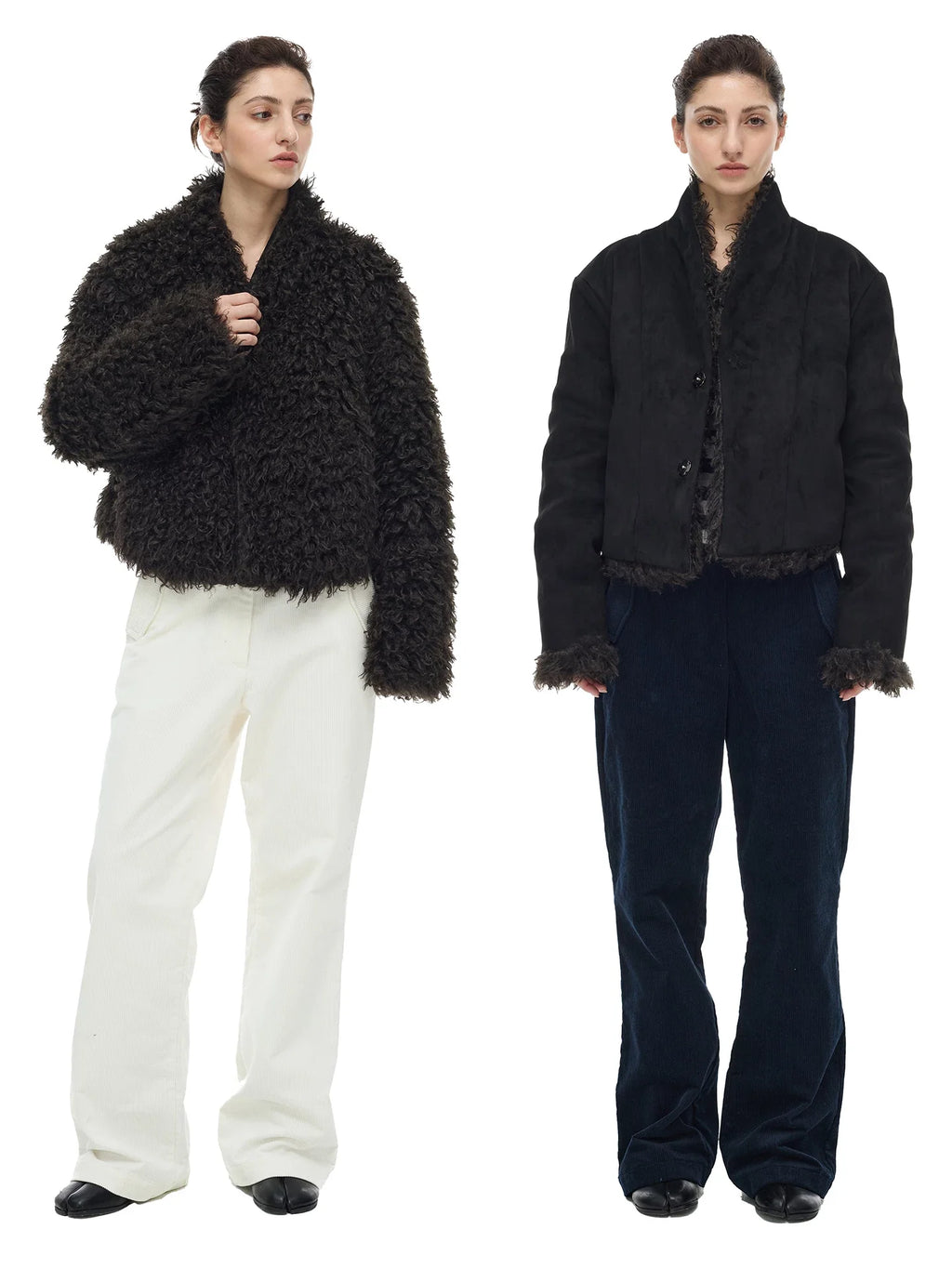 Xmzty | Eco-Friendly Reversible Wool and Faux Fur Jacket