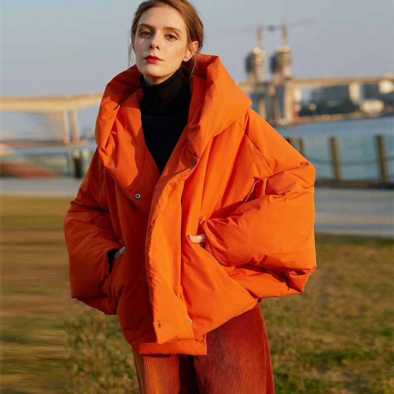 Xmzty | Bat-Sleeve High-End Down Jacket for Women