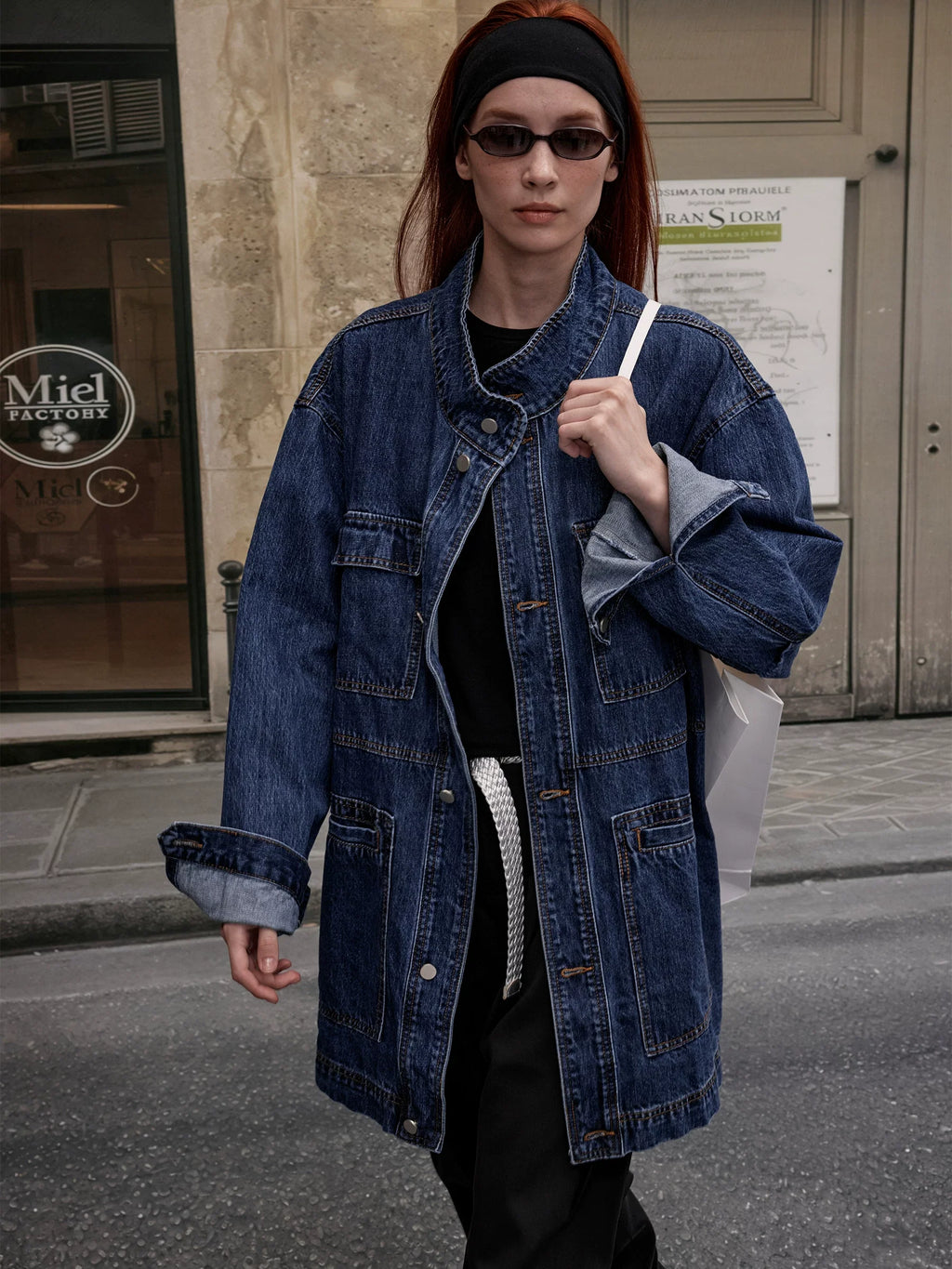 Xmzty | American Street Style Washed Distressed Denim Jacket