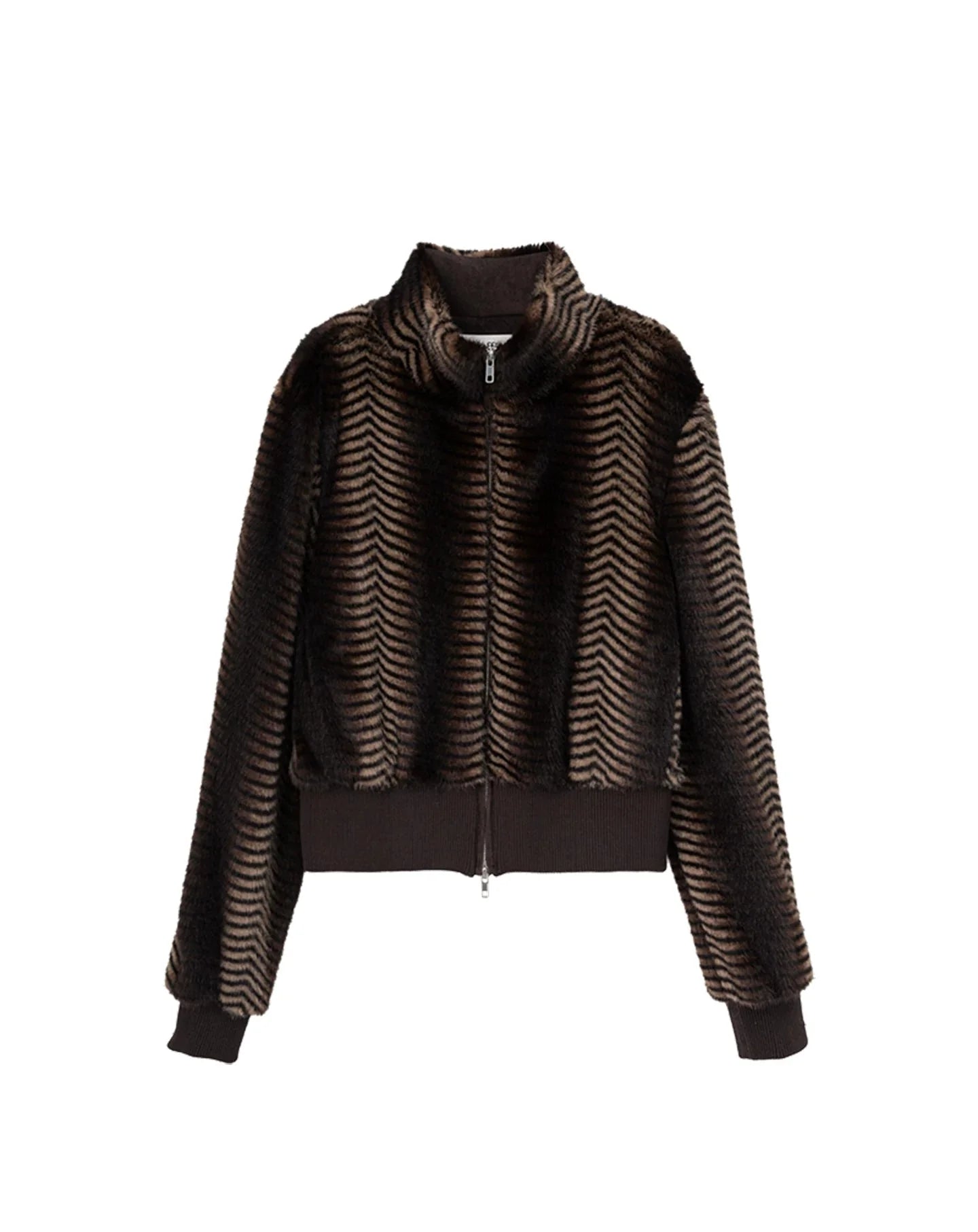 Xmzty | Eco-Friendly Fur Splice Short Office Jacket